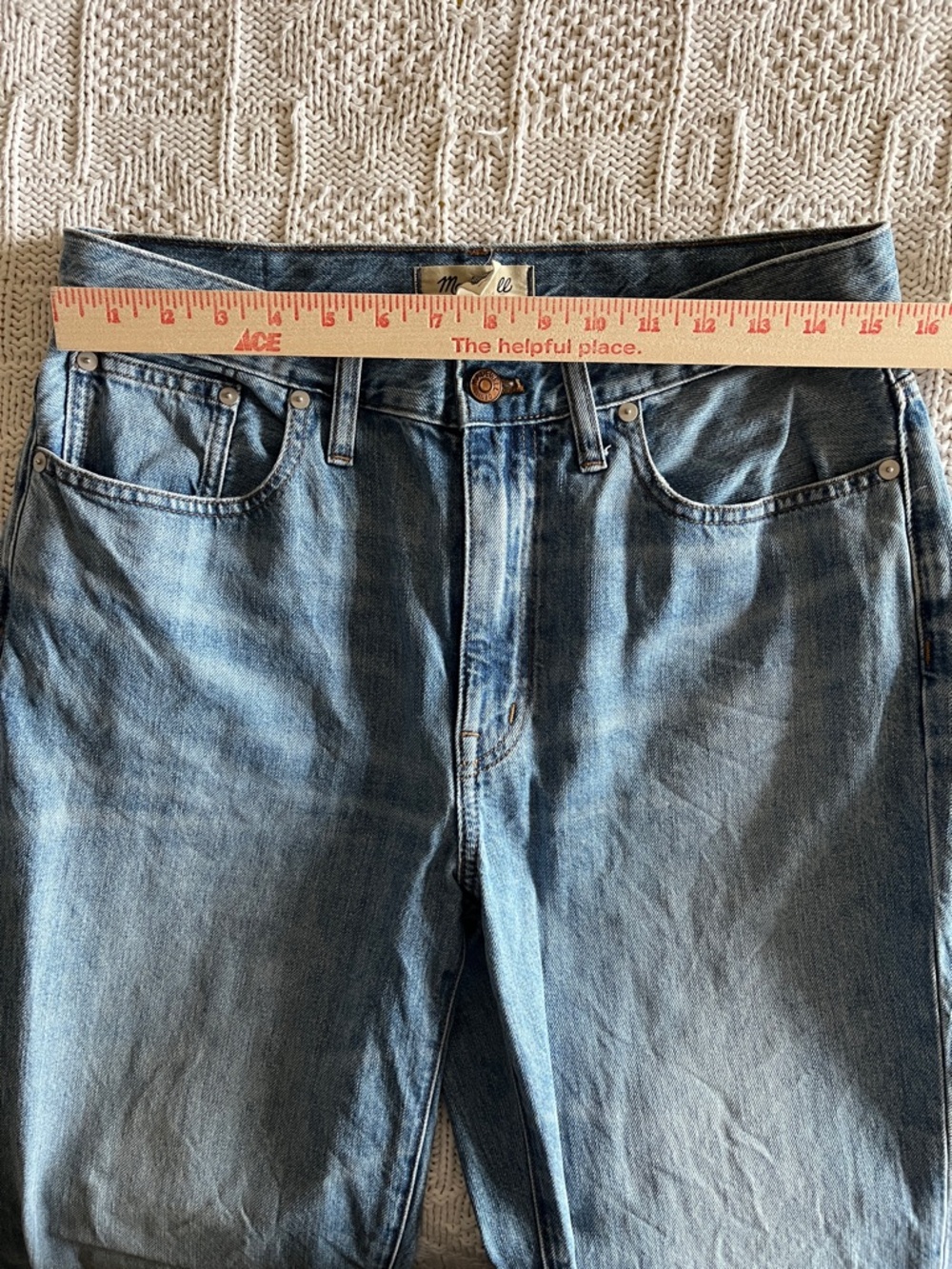 Madewell The Slouchy Boyjean in Riverspring Wash Sz 28 - Picture 10 of 16